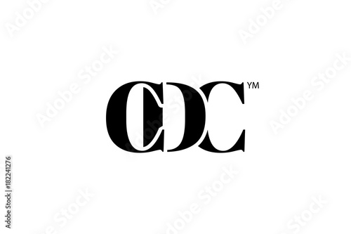 CDC Logo Branding Letter. Vector graphic design. Useful as app icon, alphabet combination, clip-art, and etc. photo