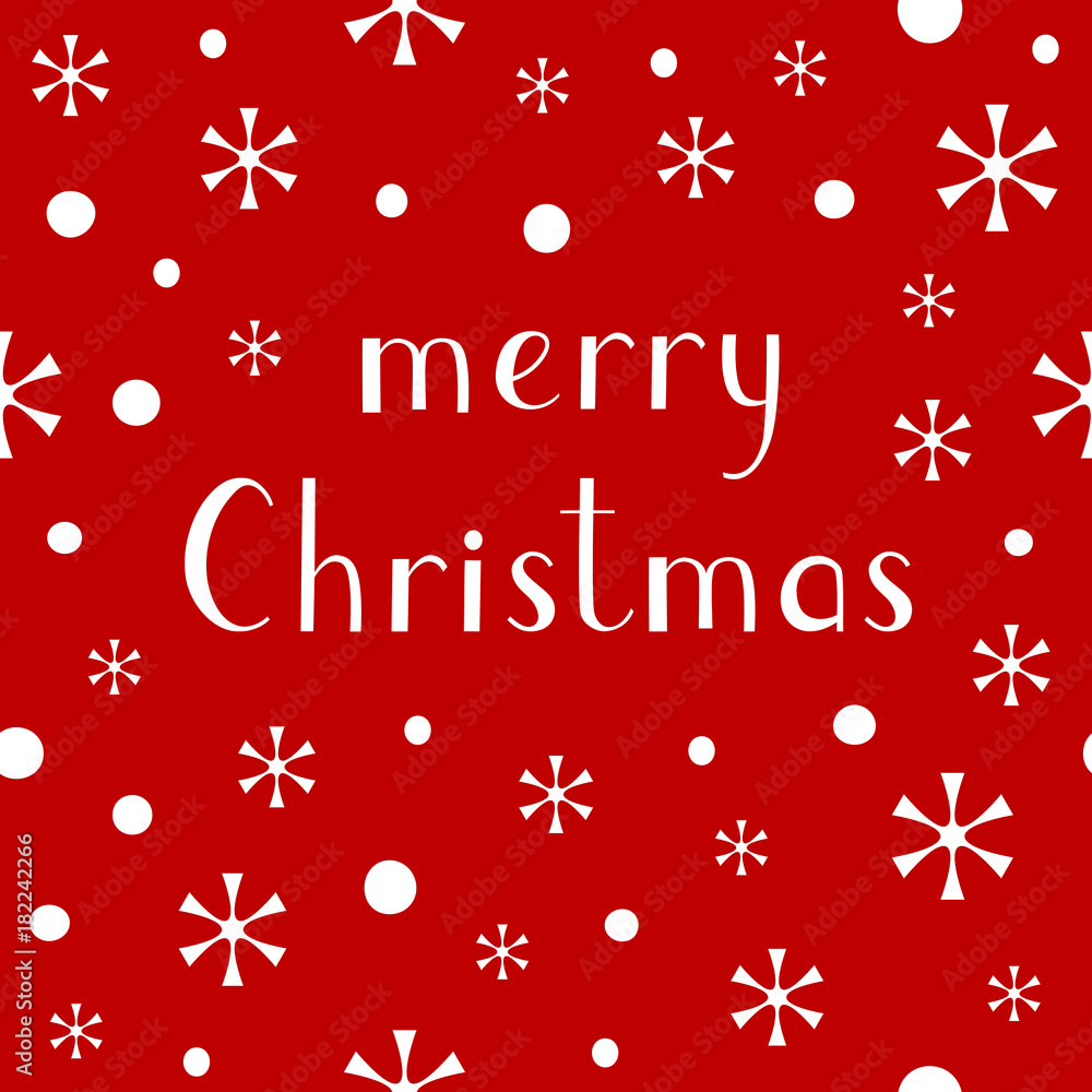 Naklejka premium Merry Christmas lettering design baner