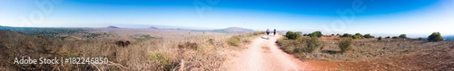 Hiking in Golan heights of Israel panorama