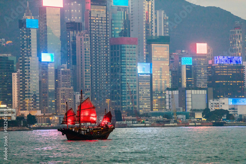 Junk boat in Hong Kong