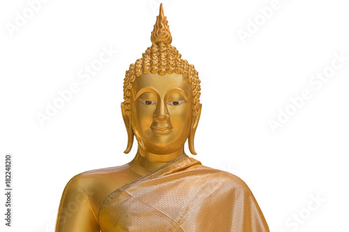 Buddha statue on White background photo