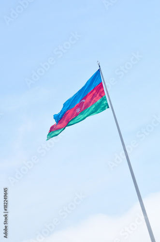 The flag of the Republic of Azerbaijan is one of the official state symbols of the Republic of Azerbaijan