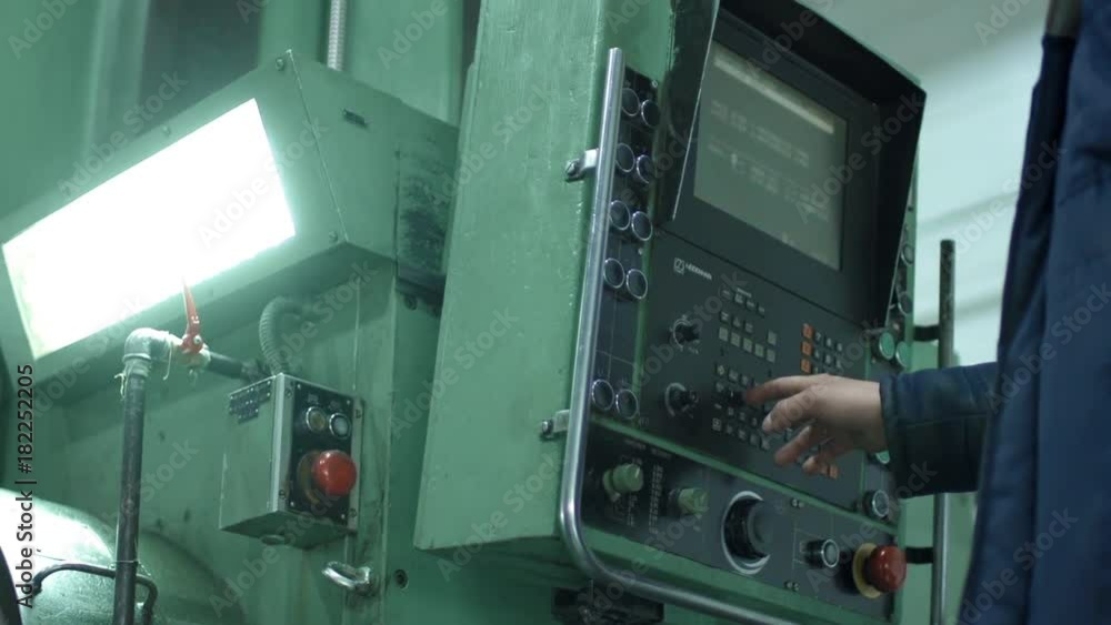Manufactory console in slow motion Manufactory console in slow motion
