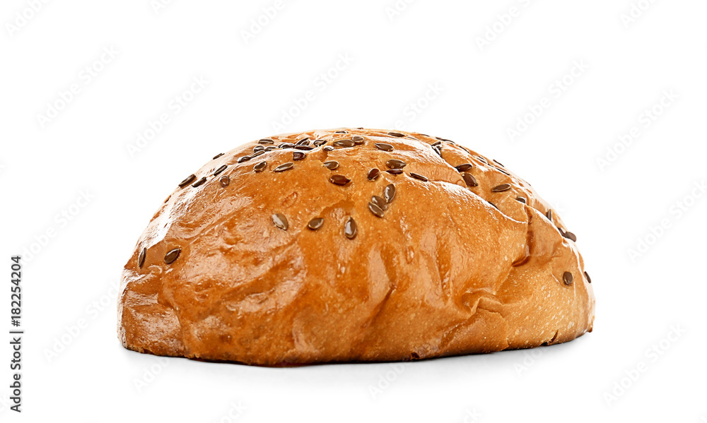 Sliced burger bun on white background Sliced burger bun on white background