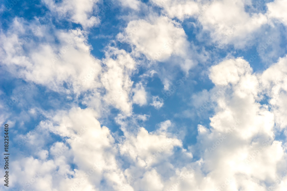 Fototapeta premium Cumulus cloud is floating in the sky