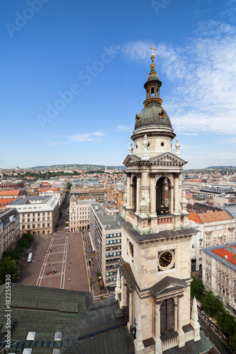 Budapest City Centre With St. Stephen Basilica Tower