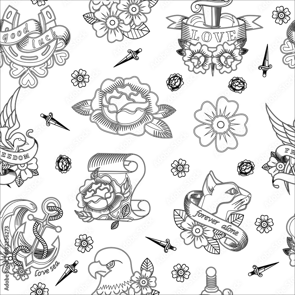 abstract-seamless-tattoo-pattern-for-girls-boys-clothes-creative