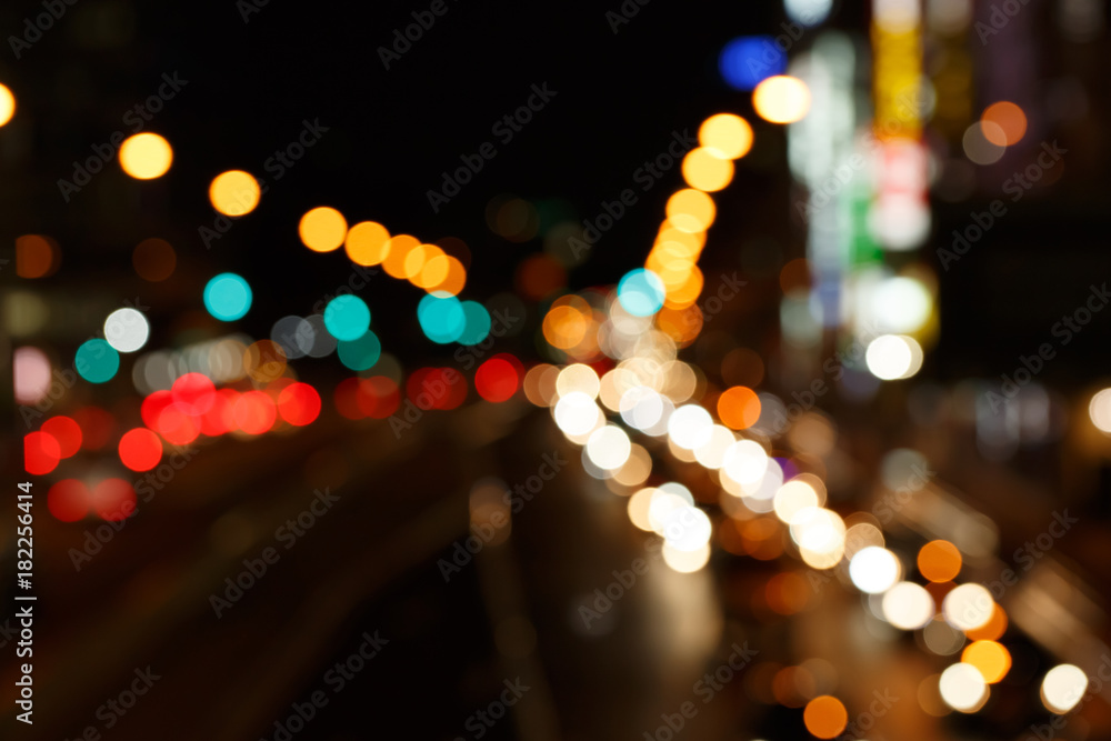 幻想的な夜の街 イルミネーション 背景 Stock Photo Adobe Stock