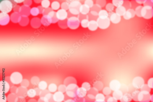Bright bokeh background. Festive, shiny, defocused illustration.
