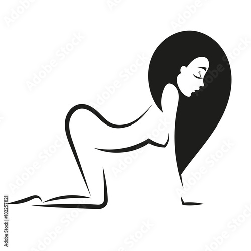 silhouette woman ass