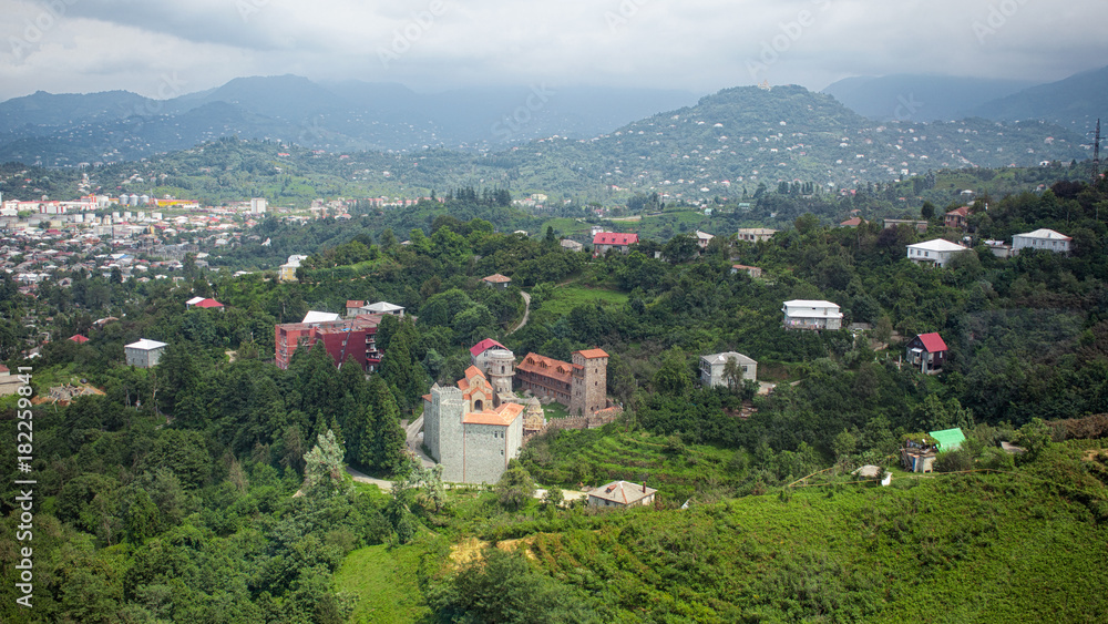 Aerial panoramic view of downtown of Batumi Aerial panoramic view of downtown of Batumi