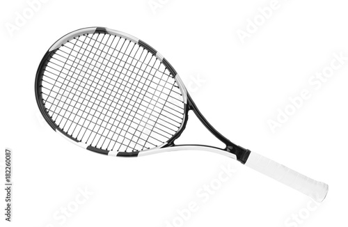 Tennis racket on white background © Africa Studio