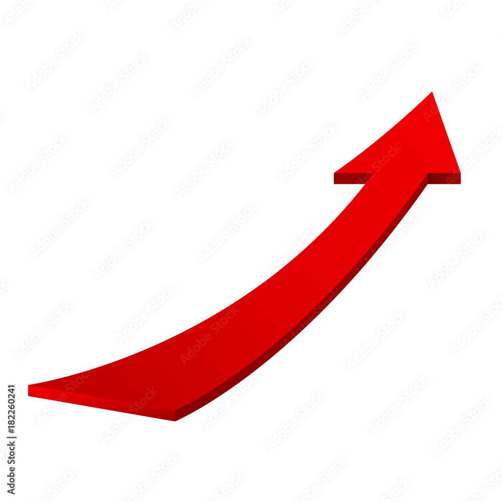 Red moving up arrow Red moving up arrow