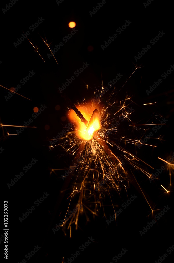 Fototapeta premium Sparklers for Christmas