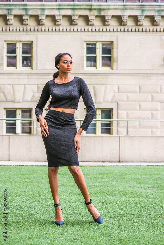 Office top skirt pumps