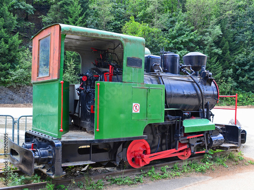 Old steam-engine at the terminal