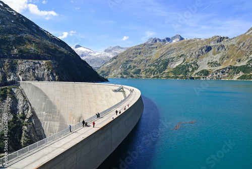 Reservoir and dam at Kölnbrein in Austria photo