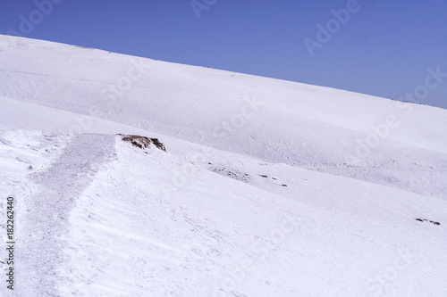snow in lessinia, alpine mountains in veneto © Laura