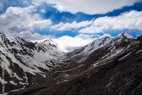 Himalaya mountains valley at ladakh  india  asia