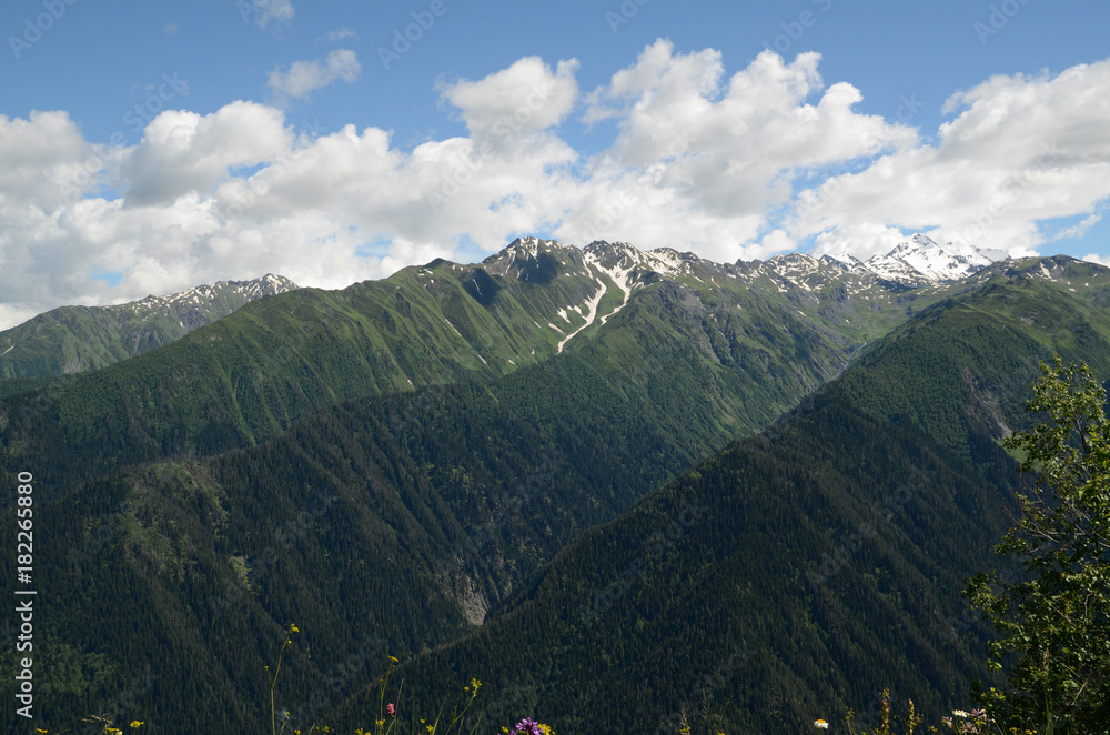 Mountain range landscape