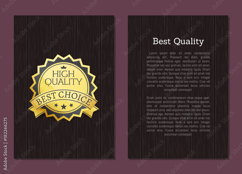 Best High Quality Award Choice Vector Banner Text