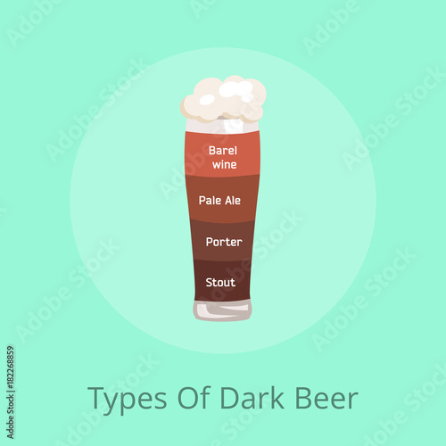 Types of Dark Beer Barrel Wine, Pale Ale, Porter