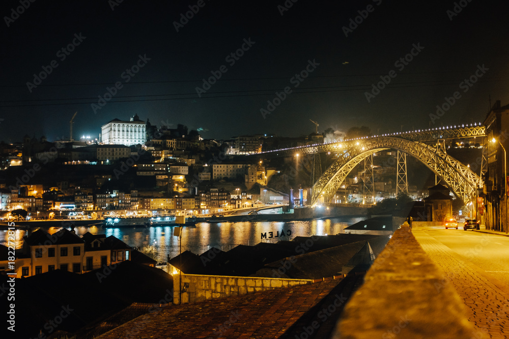 Fototapeta premium Porto by Night - Porto bei Nacht