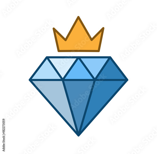 Crown Diamond Grade Icon, a premium quality icon depicting a diamond and a crown.