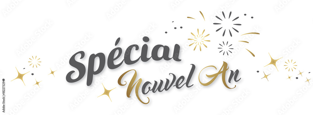 Fototapeta premium SPÉCIAL NOUVEL AN