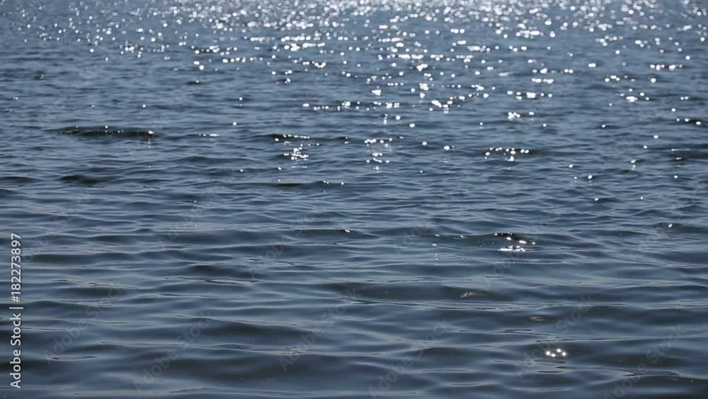 Shot of sun reflections at the water surface. Shot of sun reflections at the water surface.