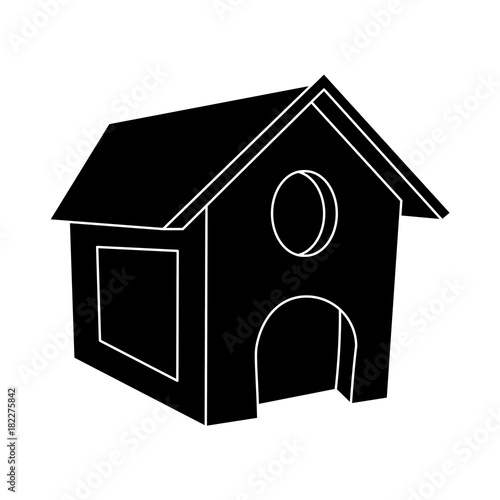 Dog house isolated