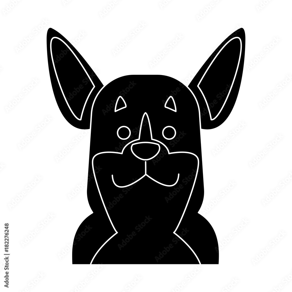 Obraz premium Dog head cartoon