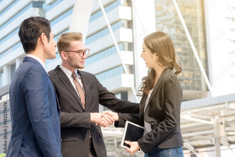 Fototapeta premium business success concept : business people meeting working teamwork