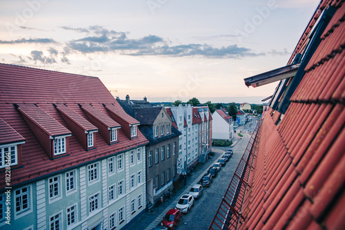 Fotografia Blick über die Dächer in Greifswald in der Steinbecker Straße