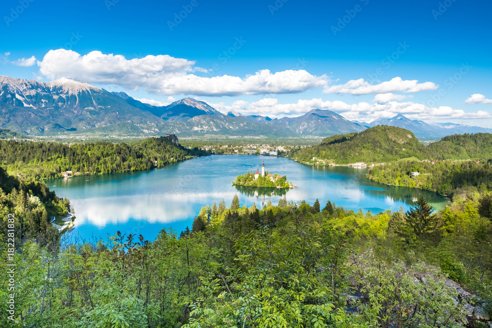 Lake Bled viewpoint Ojstrica Slovenia
