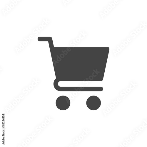 Shopping cart icon vector
