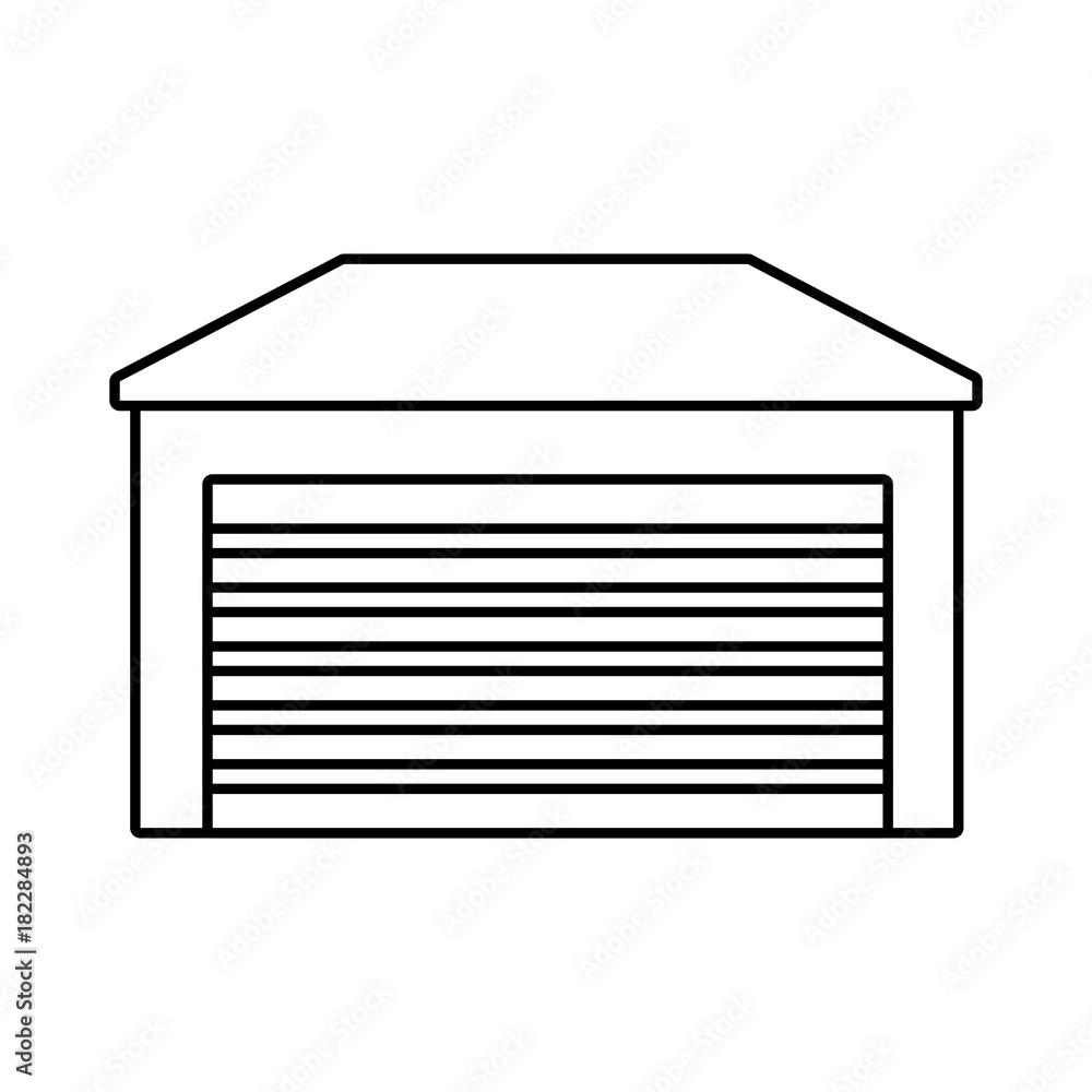 Home garage isolated Home garage isolated