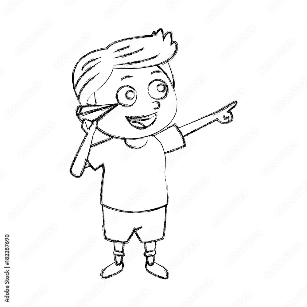 Cute schoolboy cartoon Cute schoolboy cartoon