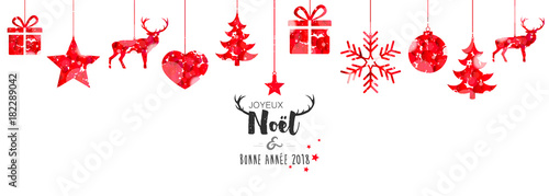 Décorations de Noël suspendues