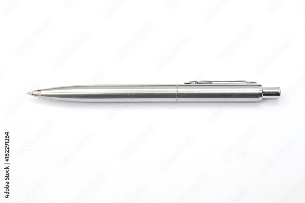 Pen for business documents placed on a white background. Pen for business documents placed on a white background.