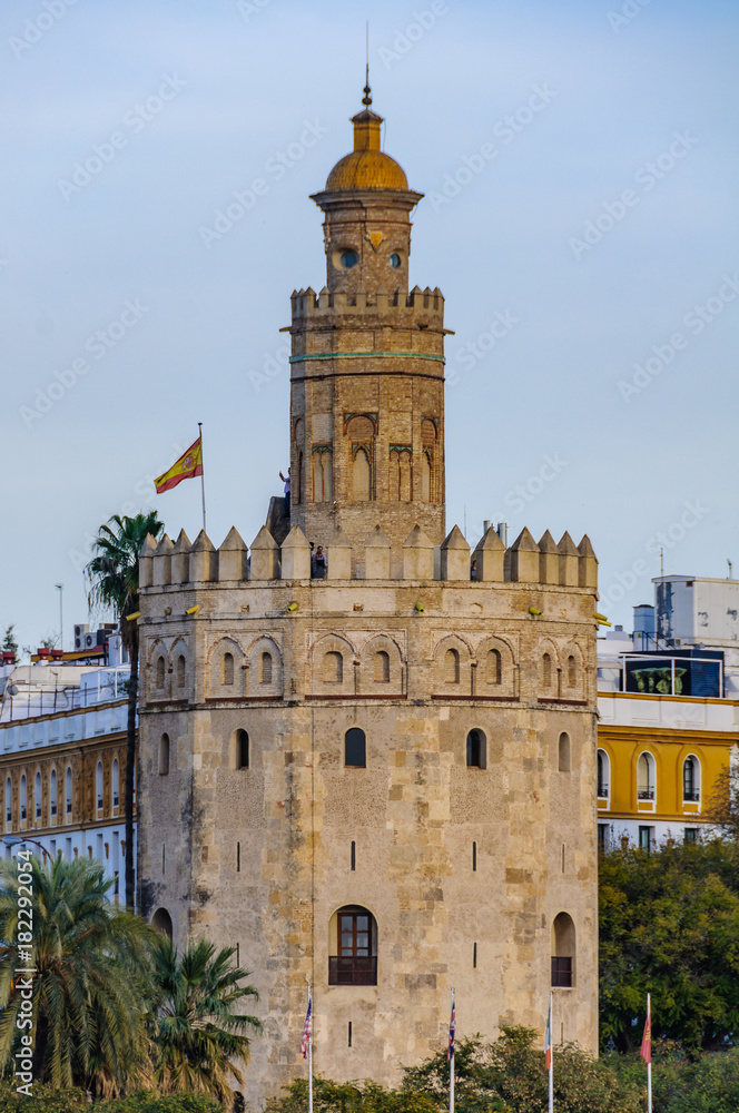 Golden Tower in Seville, Spain