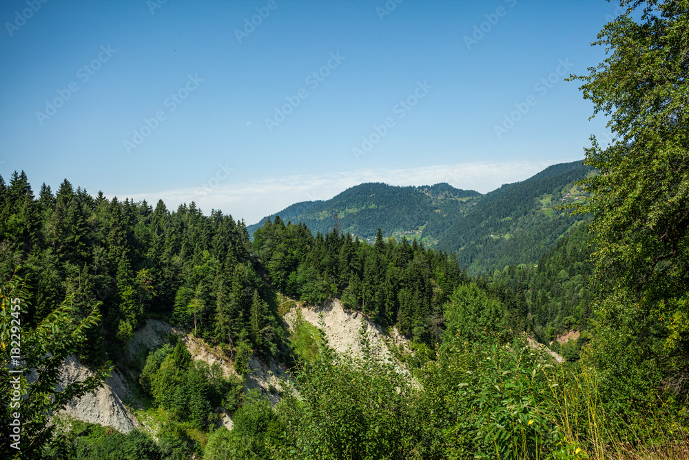 Green moutains and sky landsccape Green moutains and sky landsccape