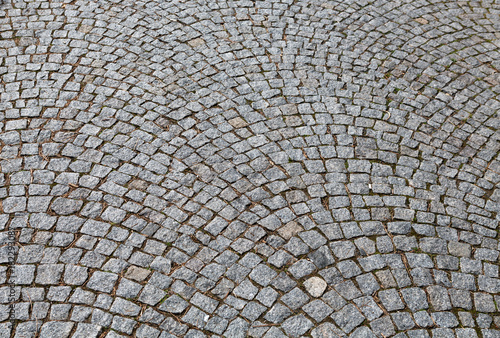 Photography Granite paving stones in Prague