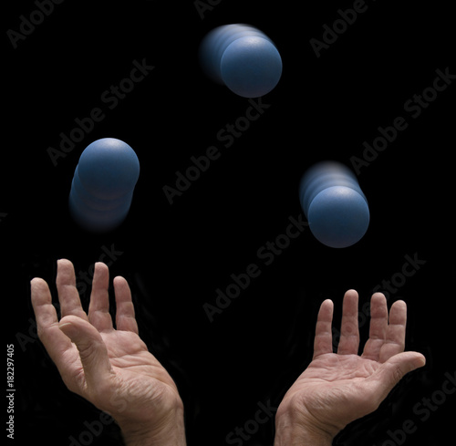 Quadro em tela juggler with three balls