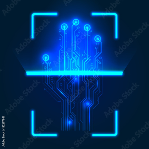 Hand circuit board scanner