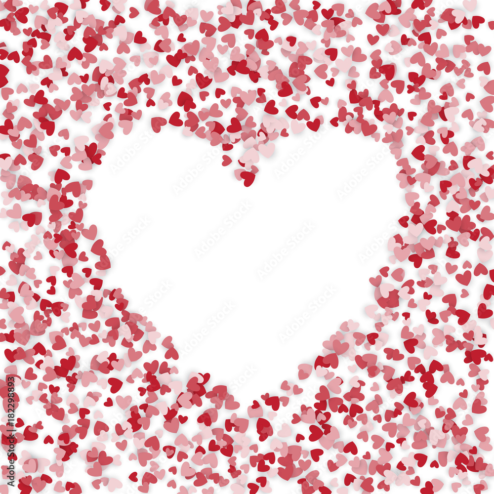 Hearts background with heart shape empty space. Vector illustration. Hearts background with heart shape empty space. Vector illustration.
