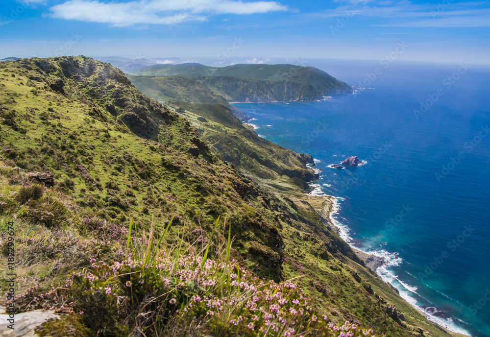 Obraz premium Klippen von Vixía Herbeira in Galicien; Spanien