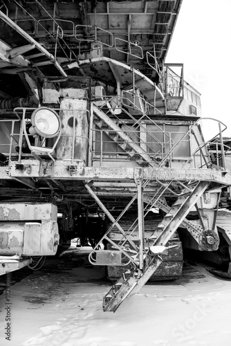 Obraz na płótnie Steel machine w salonie