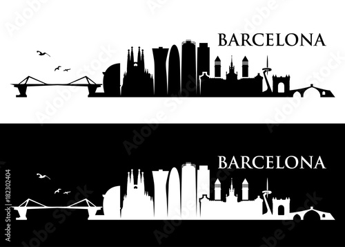 Barcelona skyline - Spain 