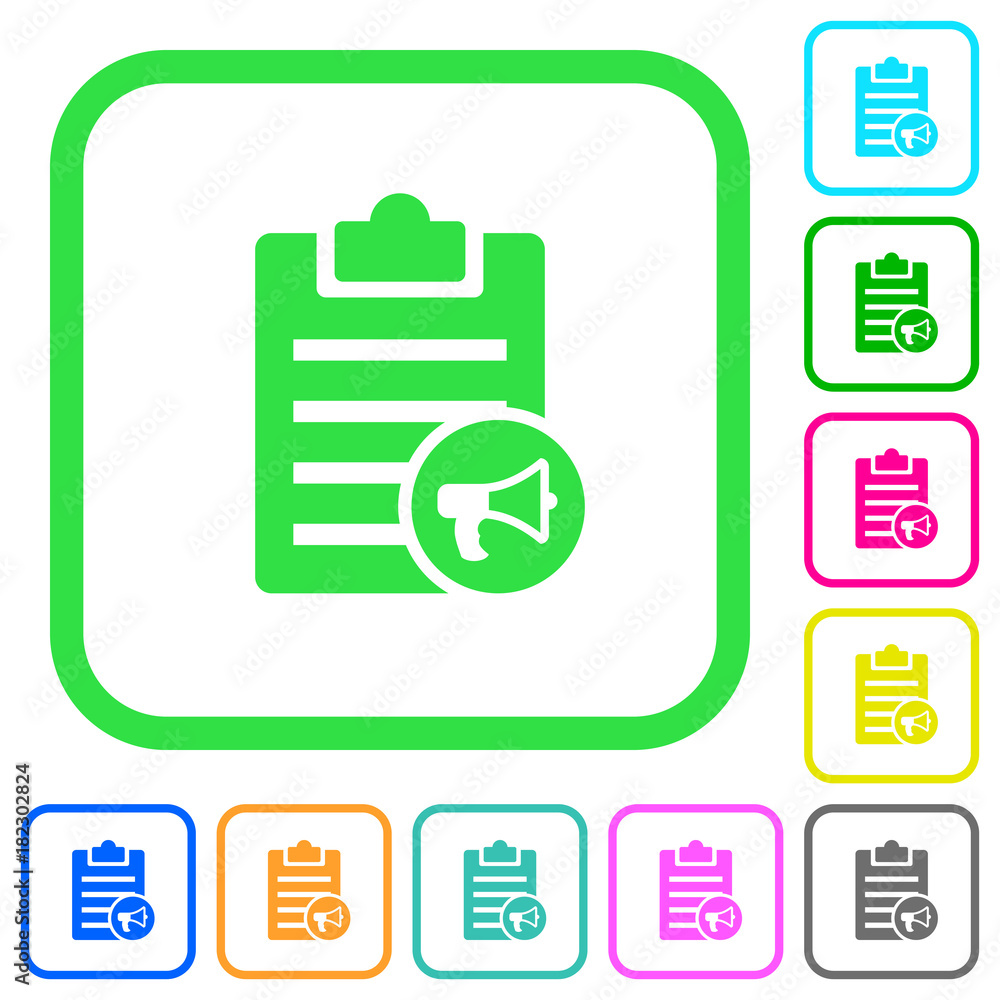 Note reading aloud vivid colored flat icons icons Note reading aloud vivid colored flat icons icons